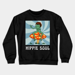 Hippie Retro Frog Crewneck Sweatshirt